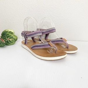 Teva Original Purple Ombre Sandals Flip Flops 7